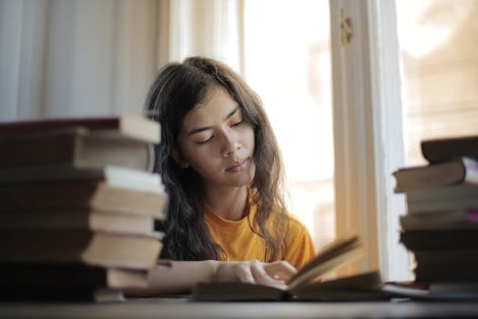 motivated student studying