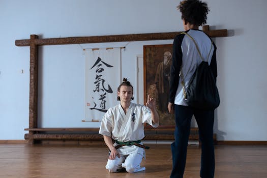 student meditating